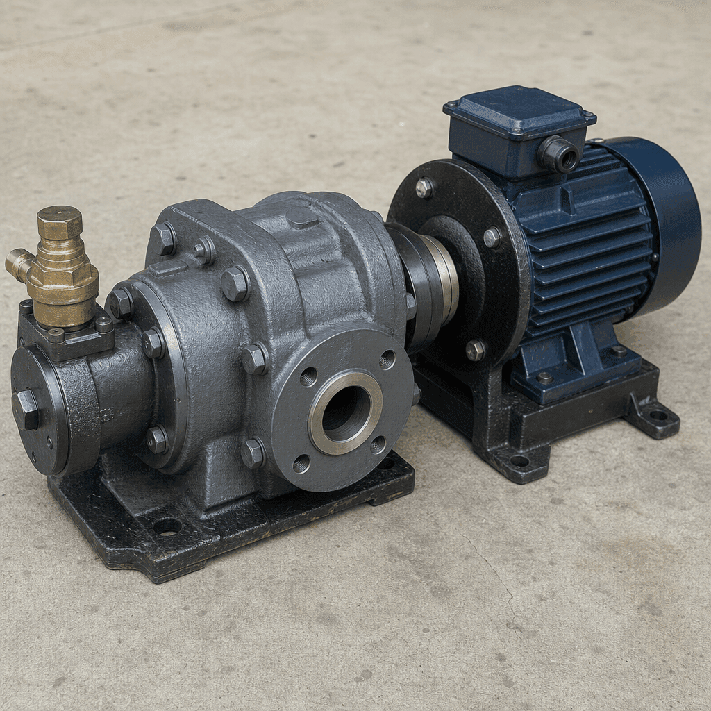 Main Bitumen Gear Pump Assembly